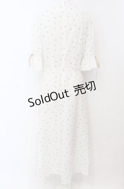 画像4: An MILLE / ハート柄胸ギャザーワンピース  オフシロ O-25-04-30-2062-EL-OP-IG-OS