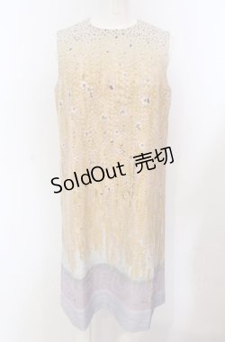 画像1: Franche Lippee / 花柄ノースリーブワンピース【SAMPLE】  アイボリー×ラベンダー O-25-04-30-2066-LO-OP-IG-OS