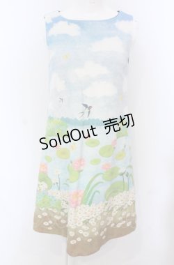 画像1: Franche Lippee / おやゆびひめノースリワンピ【SAMPLE】  サックス O-25-04-30-2067-LO-OP-IG-OS