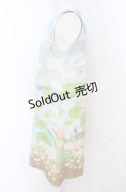 画像2: Franche Lippee / おやゆびひめノースリワンピ【SAMPLE】  サックス O-25-04-30-2067-LO-OP-IG-OS