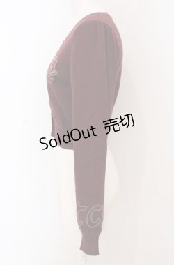 画像3: Amavel / Theatreland Emblemカーディガン  ボルドー O-25-04-30-2069-CA-TO-IG-OS