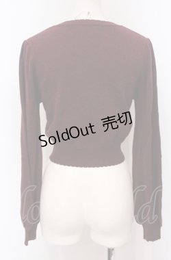 画像4: Amavel / Theatreland Emblemカーディガン  ボルドー O-25-04-30-2069-CA-TO-IG-OS