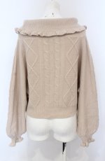 画像3: Amavel / チャーム付レースアップオフショルニット【チャーム欠品】  ピンク O-25-04-30-2070-CA-TO-IG-ZH (3)