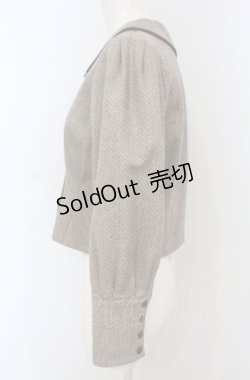 画像2: an another angelus / パイピング使いヘリンボーンショートジャケット  ブラウン O-25-04-30-2071-CA-JA-IG-ZT254