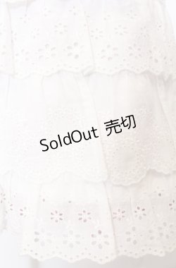 画像2: Jane Marple / カットワークレースとギンガムチェックのリバーシブルスカート  ピンク×シロ O-25-04-30-2085-JM-SK-IG-OS