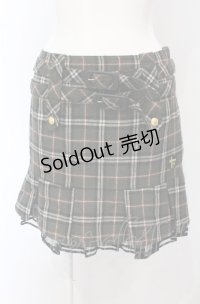 MILK / エンブレムアップリケタータンスカート  グリーン O-25-04-30-2095-ML-SK-IG-OS