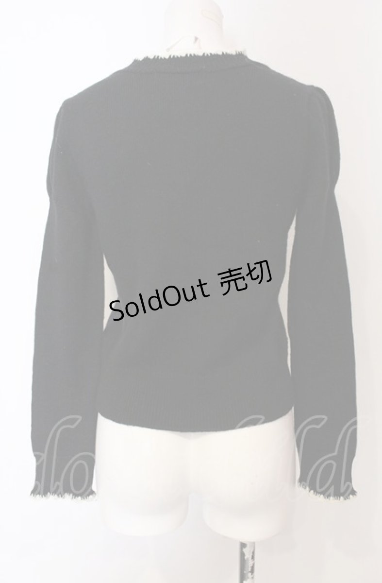 画像3: 【SALE】Jane Marple / ロゴアーガイルニット M クロ O-25-04-30-2098-JM-TO-IG-ZT254 (3)