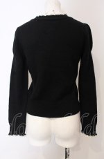 画像3: 【SALE】Jane Marple / ロゴアーガイルニット M クロ O-25-04-30-2098-JM-TO-IG-ZT254 (3)