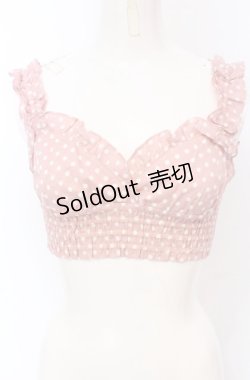 画像1: Jane Marple / ドットブラトップ M ピンク O-25-04-30-2101-JM-TO-IG-OS