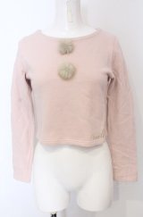 MILK / Pom Pon  トップス  ピンク O-25-04-30-2102-ML-TO-IG-OS