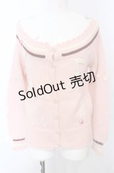 MILK / アイコンモチーフニットカーディガン  ピンク O-25-04-30-2106-ML-TO-IG-OS