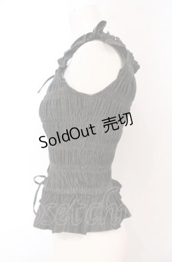 画像2: Jane Marple / デニムシャーリングビスチェ M クロ O-25-04-30-2107-JM-TO-IG-OS
