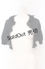 Jane Marple / 透かし編みボレロ M クロ O-25-04-30-2114-JM-TO-IG-OS
