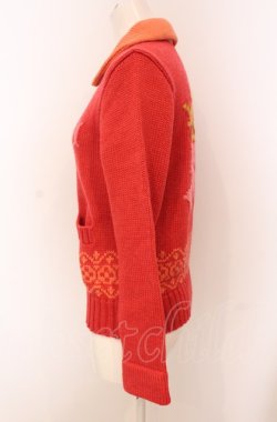 画像3: Jane Marple / ロゴニットカウチン M アカ O-25-04-30-2119-JM-TO-IG-OS