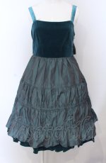 画像1: 【SALE】Jane Marple / リボンティアードジャンパースカート  グリーン O-25-04-30-2122-JM-OP-IG-ZT465 (1)
