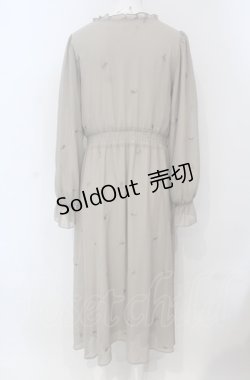 画像3: 【SALE】an another angelus / ローズ刺繍シフォンワンピース  カーキグリーン O-25-04-30-2012-CA-OP-IG-ZT100