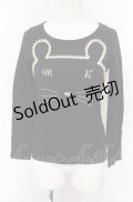 MILK / マウスTee  クロ O-25-04-30-2125-ML-TO-IG-OS