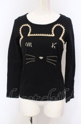 MILK / マウスTee  クロ O-25-04-30-2125-ML-TO-IG-OS