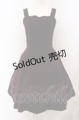 Jane Marple / クラウンチェーン別珍ジャンパースカート M ワイン O-25-04-30-2126-JM-OP-IG-OS