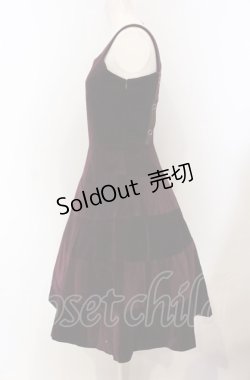 画像2: Jane Marple / クラウンチェーン別珍ジャンパースカート M ワイン O-25-04-30-2126-JM-OP-IG-OS
