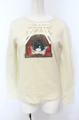 Jane Marple / スワンプリントロゴTシャツ  アイボリー O-25-04-30-2129-JM-TO-IG-OS