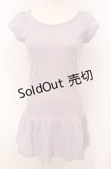 MILK / ロゴ刺繍ドットカットワンピース  ラベンダー O-25-04-30-2133-ML-OP-IG-OS