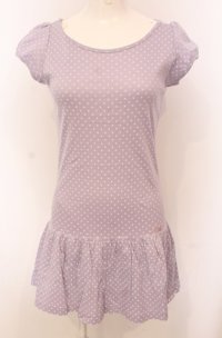 MILK / ロゴ刺繍ドットカットワンピース  ラベンダー O-25-04-30-2133-ML-OP-IG-OS
