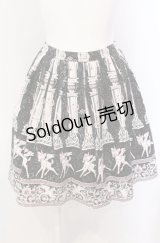 MILK / バンビとユニコーンスカート  クロ×ピンク×シロ O-25-04-30-2137-ML-SK-IG-OS