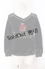 MILK / Snow White ラインストーンスウェット  クロ O-25-04-30-2138-ML-TO-IG-OS