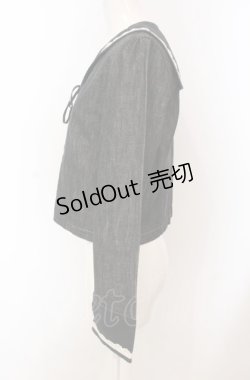 画像3: Jane Marple / デニムセーラーボレロ M クロ O-25-04-30-2140-JM-TO-IG-OS