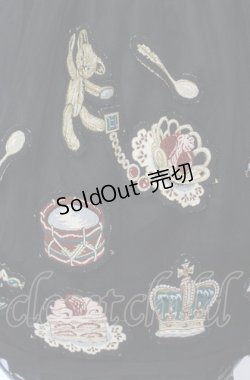 画像2: Jane Marple / Toy & Cakeアップリケチュールスカート M ブラック O-25-04-30-2141-JM-SK-IG-OS