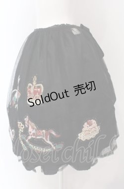 画像3: Jane Marple / Toy & Cakeアップリケチュールスカート M ブラック O-25-04-30-2141-JM-SK-IG-OS