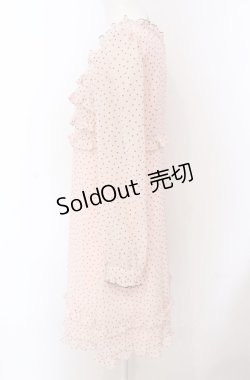 画像3: MILK / フロッキードットフリルワンピース  ピンク×クロ O-25-04-30-2149-ML-OP-IG-OS