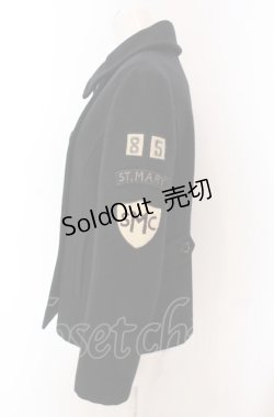 画像2: Jane Marple / ワッペンショートコート M クロ O-25-04-30-2151-JM-CO-IG-ZT-C034