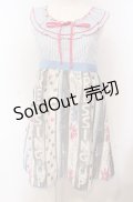 MILK / Dressing up ドレス  サックス×シロ×ピンク O-25-04-30-2154-ML-OP-IG-OS