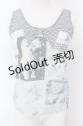 MILK / Baby Cat Collectionキャミソール  ブルーフィルム O-25-04-30-2158-ML-TO-IG-OS