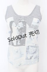 MILK / Baby Cat Collectionキャミソール  ブルーフィルム O-25-04-30-2158-ML-TO-IG-OS