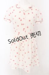 MILK / Littleアップルドレス  アイボリー×アカ O-25-04-30-2159-ML-OP-IG-OS