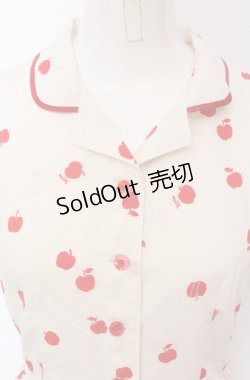画像2: MILK / Littleアップルドレス  アイボリー×アカ O-25-04-30-2159-ML-OP-IG-OS