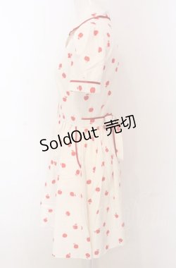 画像3: MILK / Littleアップルドレス  アイボリー×アカ O-25-04-30-2159-ML-OP-IG-OS