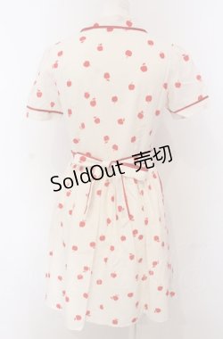 画像4: MILK / Littleアップルドレス  アイボリー×アカ O-25-04-30-2159-ML-OP-IG-OS
