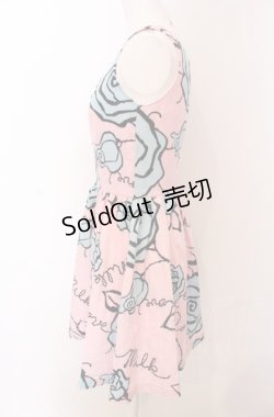 画像2: MILK / Loving ROSEドレス  ピンク O-25-04-30-2160-ML-OP-IG-OS