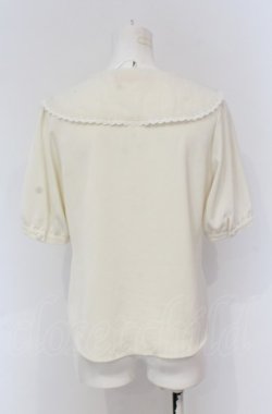画像2: Fi.n.t / デルフィニウム刺繍ビッグカラーブラウス  アイボリー O-25-04-30-2017-CA-TO-IG-OS