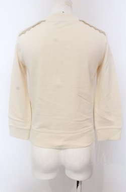 画像4: MILK / イチゴ&チェリーワッペンZIPカーデ  アイボリー O-25-04-30-2163-ML-TO-IG-OS