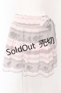 MILK / レースプリントスカート  ピンク O-25-04-30-2165-ML-SK-IG-OS