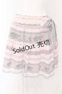 MILK / レースプリントスカート  ピンク O-25-04-30-2165-ML-SK-IG-OS