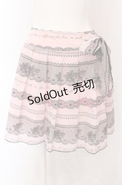 画像1: MILK / レースプリントスカート  ピンク O-25-04-30-2165-ML-SK-IG-OS