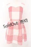 MILK / GINGHAMドレス  アカ×シロ O-25-04-30-2169-ML-OP-IG-OS