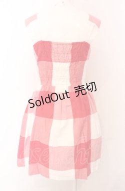 画像3: MILK / GINGHAMドレス  アカ×シロ O-25-04-30-2169-ML-OP-IG-OS