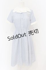 Fi.n.t / クレリック開衿ワンピース/シナモロール  サックス O-25-04-30-2019-CA-OP-IG-OS